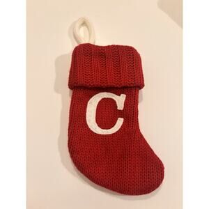 Target Wondershop Knit Monogram Mini Christmas Stocking Letter C